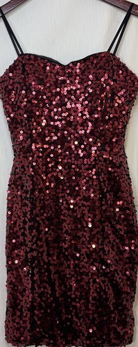 Deb red sequin bodycon mini - sequin,