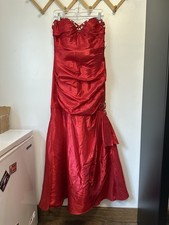 Deb Prom Formal Dress Red Gown