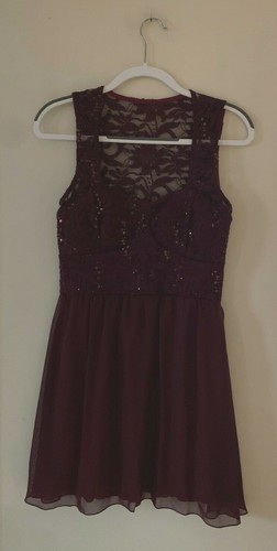 Deb dress wine colored - colored, lined