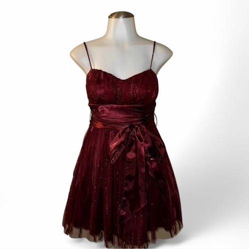 Deb red glittery and sequin - red,